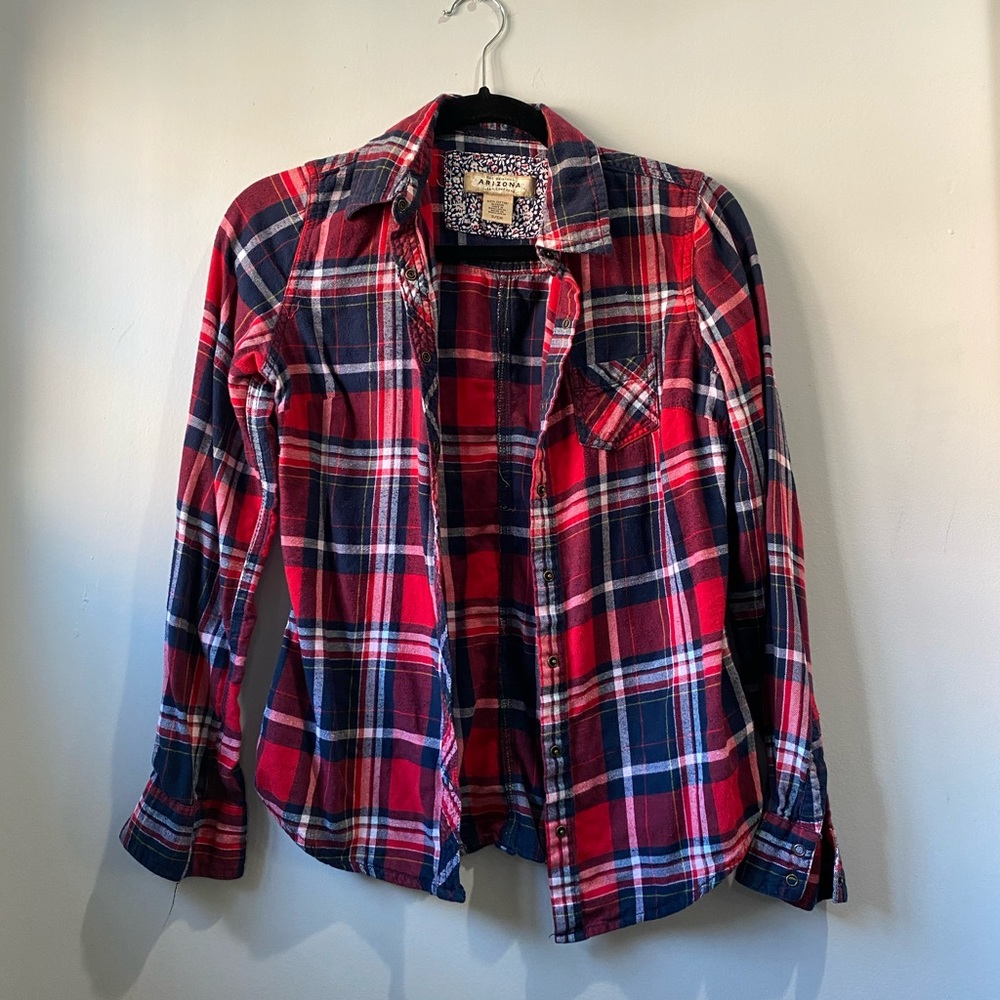 Arizona Red Flannel with Snap Buttons